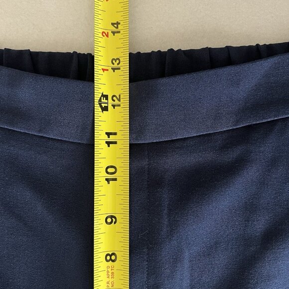 Banana Republic Women's Pull-on Tapered Stretch Blue Pants Size 12 High Rise NWT - Picture 13 of 15